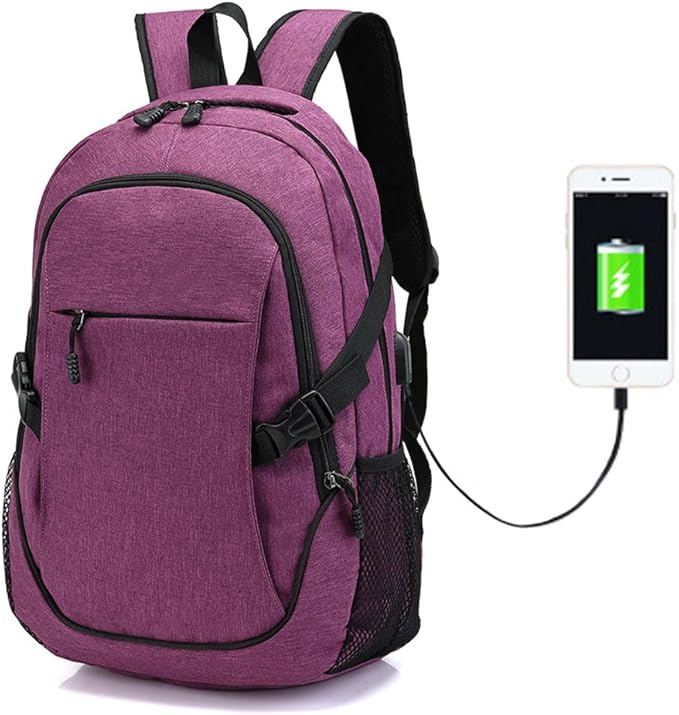 LaptopRucksack für Damen und Herren, wasserabweisend, für Schule