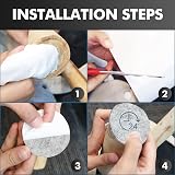 shinfly Furniture Pads Floor Protectors 3 Rolls 100cm x 10cm 5cm 2cm view 8