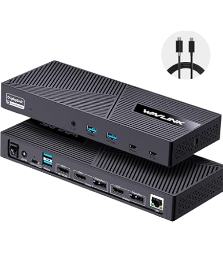Amazon.com: WAVLINK USB-C Docking Station UG69DK1 (Renewed