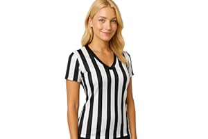 Murray Sporting Goods Women's Referee Shirt | Women's V-Neck Officials Jersey, Halloween Costume, or Waitress Uniform