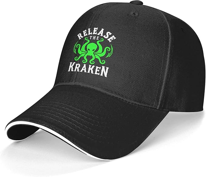 Release Kraken Adjustable Baseball Cap Breathable Sun Hat Men Women
