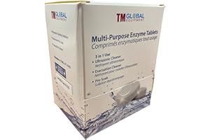 TOEAH 64 Tablets Ultrasonic Enzymatic Tablets 3 in 1, Ultrasonic Cleaner, Evacuation Cleaner, Tools Pre-Soak enzyme Tablets