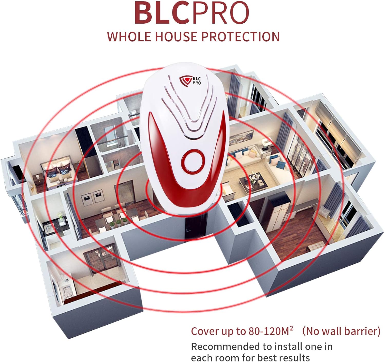 BLCPRO Ultrasonic Pest Repeller, 3 in 1 Electronic Pest Control Plug-in Insect Repellent with Frequency Conversion Technology for Mosquito, Rat, Spider, Mouse, Ant, Cockroach, BedBug, Rodents [2-Pack] : Garden & Outdoor