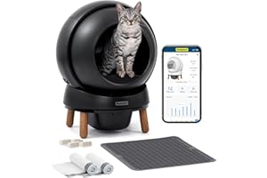 PetSafe ScoopFree SmartSpin Self-Cleaning Litter Box Bundle - Smart Cat Litter Box - Automatic Waste Collection - Odor Control - Complete Litter Kit - Multi-Cat Households