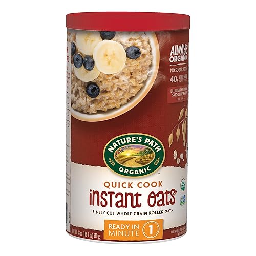 Nature's Path Organic Quick Cook Instant Oatmeal, 18 oz (Pack of 6), Non-GMO
