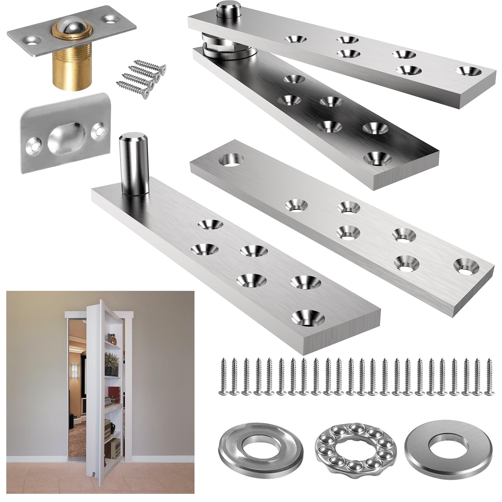 Hidden Door Hinge Pivot Door Hardware 360 Degree