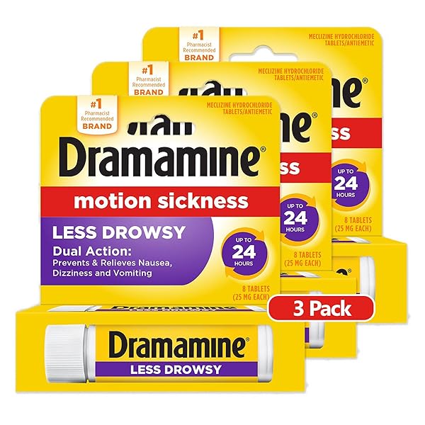 DRAMAMINE ALL DAY LESS DROWSY, MOTION SICKNESS RELIEF,...