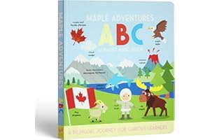 Maple Adventures ABC - Bilingual Interactive Audio Book for Toddlers | English French Learning + Free Stickers | Canadian Edu