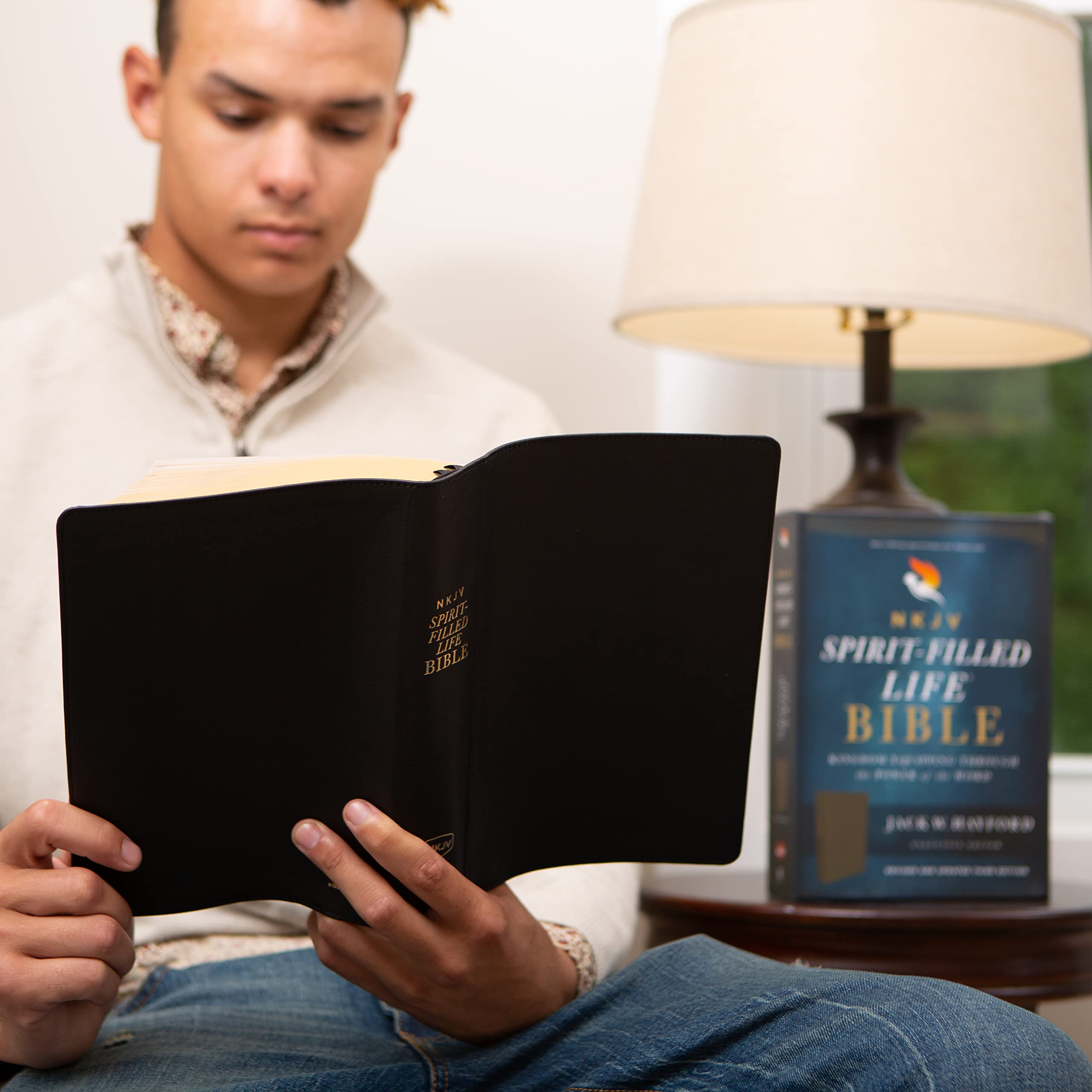 NKJV, Spirit-Filled Life Bible, Third Edition, Genuine Leather, Black, Red Letter, Comfort Print: Kingdom Equipping Through the Power of the Word NKJV, Spirit-Filled Life Bible, Third Edition, Genuine Leather, Black, Red Letter, Comfort Print: Kingdom Equipping Through the Power of the Word Leather Bound Hardcover Kindle