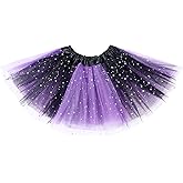 Tutu Skirt Girls 3 Layers Sparkle Tulle Skirt Ballet Dance Dress Princess Skirt for Toddler Girls