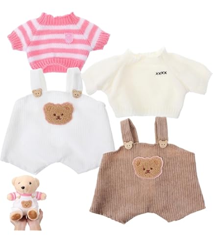 FUNNETOYU Vêtements D'ours En Peluche Pour Petit Ours Pull