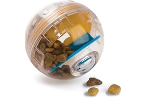 Pet Zone IQ Treat Ball Interactive Dog Ball - 3" Puzzle Treat Dispenser, Durable, Slow Feeder, for All Dog Breeds, Toys to Keep The Busy and Enrichment