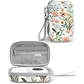 RHEMEL Label Maker Case, EVA Travel Case with Floral Pattern, Compatible with D30, P21, E10, D110 Label Maker, Box Only
