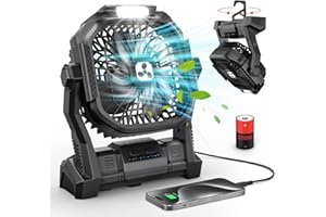 ONLYNEW Portable Fan Rechargeable, 20000mAh Cordless Battery Powered Fan with LED Lantern,Table Fan, USB C Battery Operated Fans for Travel Bedroom Home Camping Tent Office Beach Desk Fishing