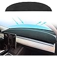 MASHA Dashboard Cover for Tesla Model 3/Y, Flannel Dashboard Pad Dash Mat Compatible with Tesla Model Y Model 3 2017-2021 2022 2023 Dashboard Decorative Interior Auto Accessories