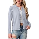 GRECERELLE Cardigan Sweaters for Women Lightweight Crewneck Button Down Soft Knit Dressy Cardigans 2026