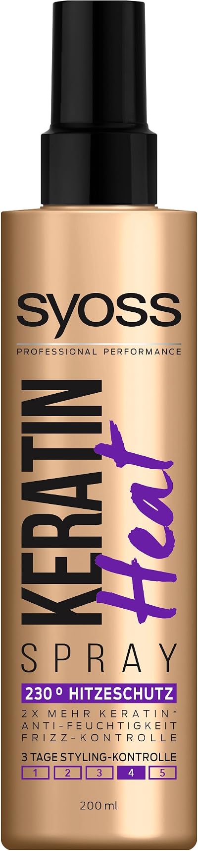 Syoss Keratin Heat Protection Spray 200ml Hair Styling Product
