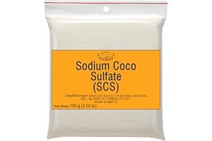 Artekas Innovation Sodium Coco SULFATE (SCS) - Fine Granules - Anionic, Foaming Surfactant - for Homemade Solid Shampoo Bars, Soap, Foamy, Bubbly Products, Hair, Body - 100 g | 3.53 Oz