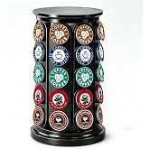 HEIHING K Cup Holder Carousel for 40 Pods: Coffee Pod Holder Organizer | Silicone base grips countertop, spins quiet &amp; steady &mdash; space-saving coffee storage organizer for daily K-Cup coffee lovers