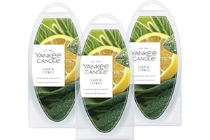 Yankee Candle Sage & Citrus Wax Melts, Pack of 18, for Candle Making and All Wax Warmers