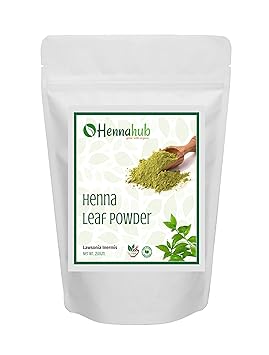 HENNAHUB HERBAL Heena Powder for Hair Mehndi, Natural Organic Leaves Herbs, Hair Strengthening, Shine, Conditioning, 250gm