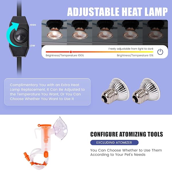 PUPPY INCUBATOR WITH HEATING AND OXYGENATOR, INCUBATOR FOR PUPPIES, KITTEN INCUBATOR, DOG INCUBATOR FOR PUPPIES, PUPPY WHELPING SUPPLIES WITH PUPPY BED MAT, TEMPERATURE AND HUMIDITY DETECTION