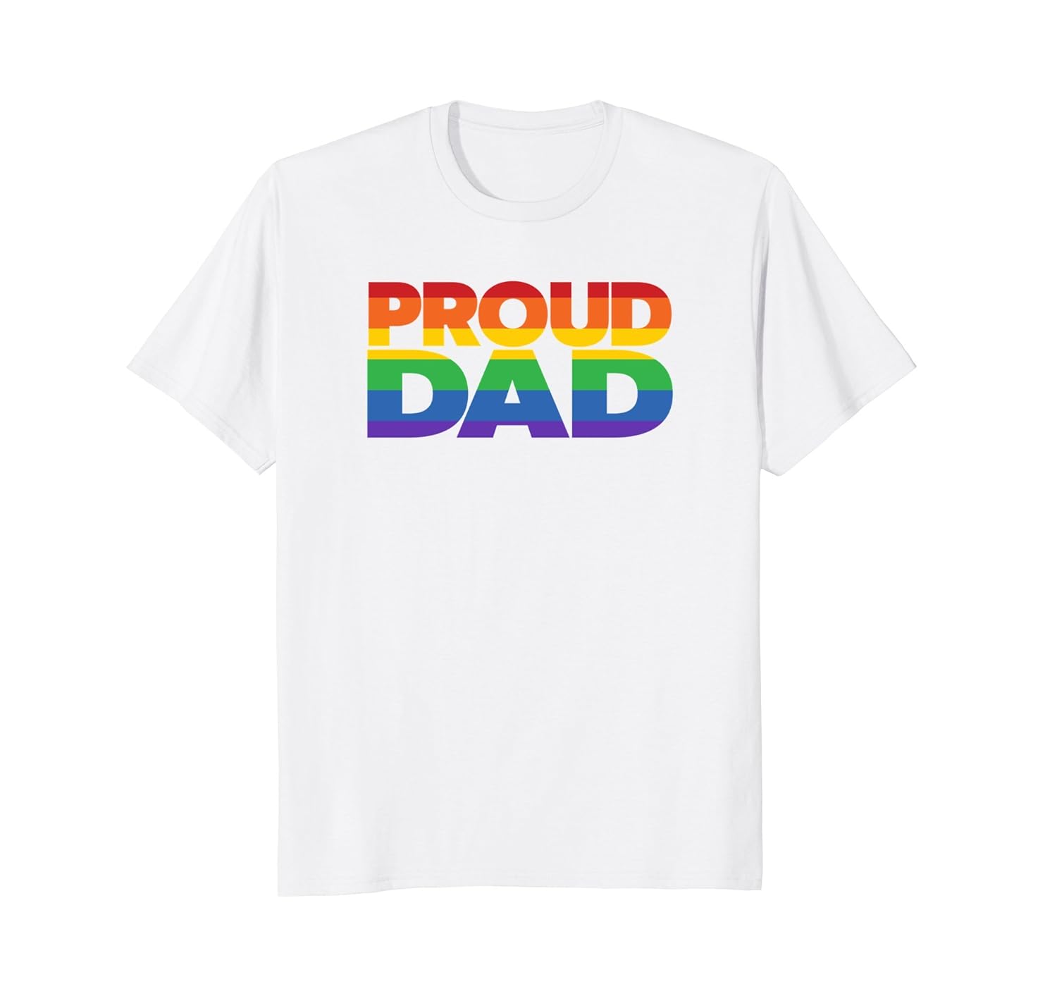 Gay Pride Shirt Proud Dad LGBT parent t-shirt Father's Day-anz
