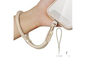 KEESOO Minimalist Wrist Strap Phone Lanyard with Adjustable Drop-Proof Design, 7mm Reinforced Climbing Rope Material, 2 Phone