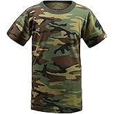 BACKBONE Kids Boys Girls Camouflage Outdoor Sport Camping Short Sleeve tee T-Shirt