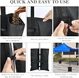 TMBMLPP Heavy Duty Gazebo Weights Sand Bags Set of 4 - Black view 7