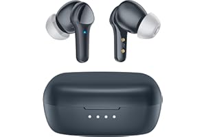 XIWXI Wireless Earbuds,Immersive Sound Premium Deep Bass Hi-Fi Stereo Headset IPX8 Waterproof Bluetooth 5.3 with 4 Mics Call Noise Cancelling Wearable Technology Rings Earphones for iOS,Android,Workout