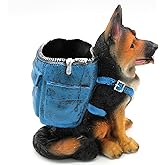 Guanquartz Funny and Cute Dog Pen Holder, Creative Desktop Pen Holder Pen Cup, Unique Ornaments, German Shepherd, Gifts for Dog Lovers