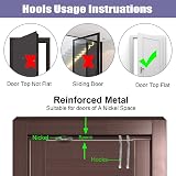 Newthinking Hanging Shoe Storage Over Door Organizer 24 Pockets White view 5