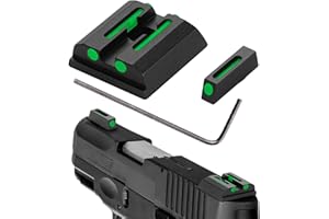 TRSAIM No-Tritium Fiber Optic Red/Green Sights for Pistol Taurus G2C, PT111, G3, TX22, G2, 709, G2S, PT140, 740, Taurus G2C Accessories Sights Set