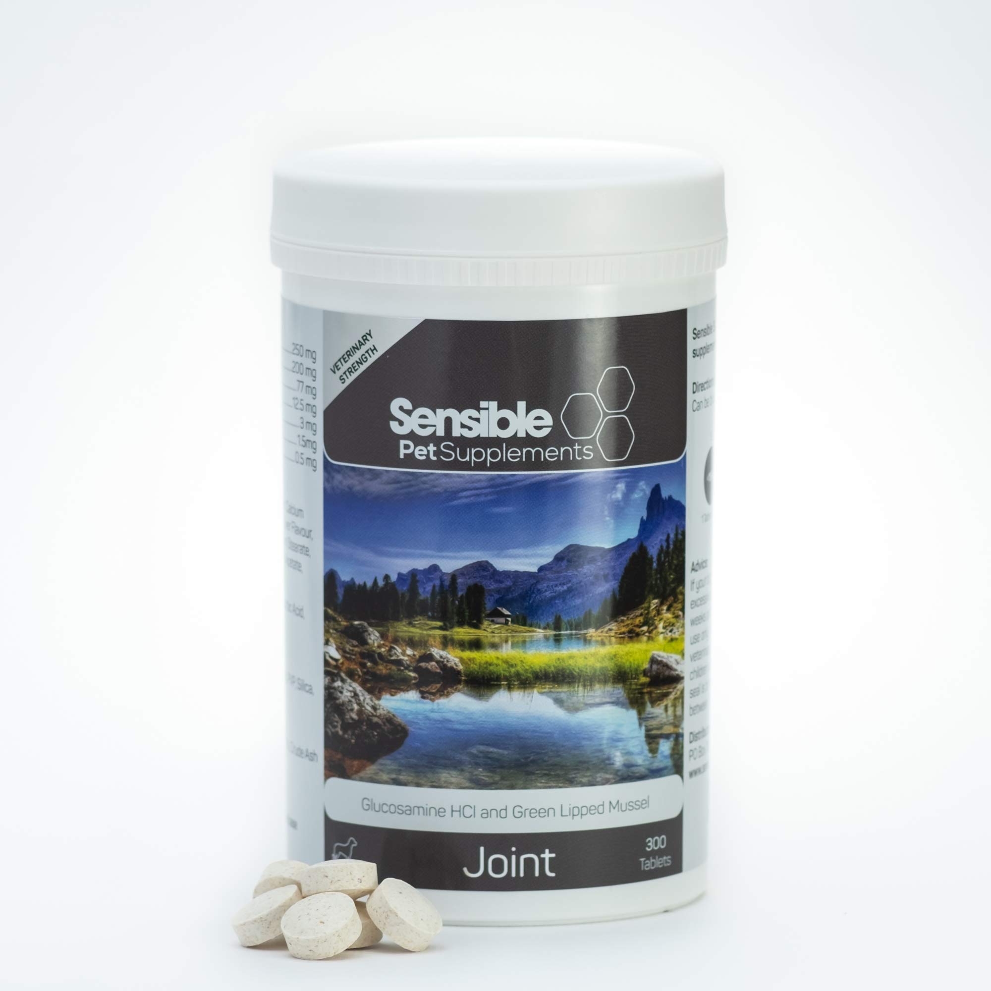 Sensible Pet Supplements 'Joint' | Daily joint supplement for dogs | Contains Glucosamine, Green Lipped Mussel and a range of antioxidants | (300 Chewable Tablets)