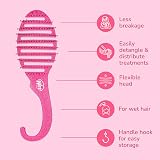Wet Brush Shower Detangler Pink Glitter Brand Detangler Hair Care view 4