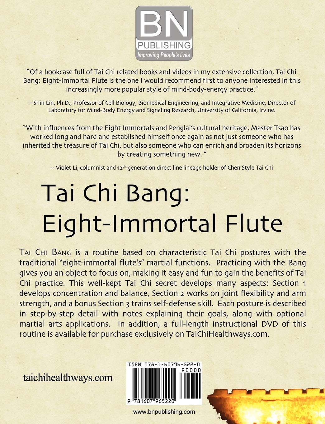Tai Chi Bang Eight Immortal Flute Tsao Jesse 9781607965220 Amazon Com Books
