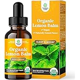Organic Lemon Balm Leaf Liquid Extract for Immune Support - Lemon Balm Tincture for Mood & Relaxation Support - Organic Tincture Leaf Drops for Adults & Kids Dietary Supplement - 1OZ - 60 Days Supply
