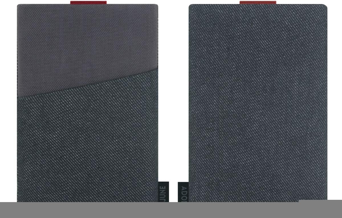Adore June Clive Series Case for Apple iPhone X with Extra Compartment (Display Cleaning Effect) - Black/Grey - Image 4