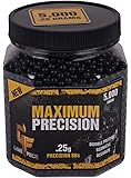 GameFace 5000 Count Maximum Precision Black Airsoft BBs, 0.25gm
