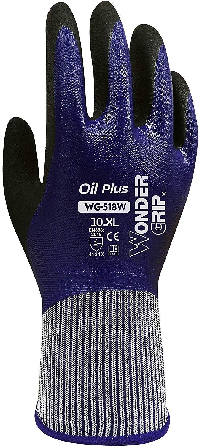 Wonder Grip WG-518W Oil Plus Oil-resistant Gloves, Size XL/10 — image 1