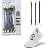 HICKIES No Tie Shoelaces &ndash; Elastic, Waterproof, Unisex Shoelaces for Adults, One Size Fits All for Sneakers &amp; Running Shoes
