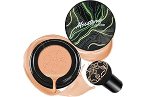 CAHIUYOA Mushroom Head Air Cushion CC Cream BB Cream Mushroom Head Foundation Full Coverage Foundation Makeup Long Lasting Moisturize Matte Concealer - 03 Medium