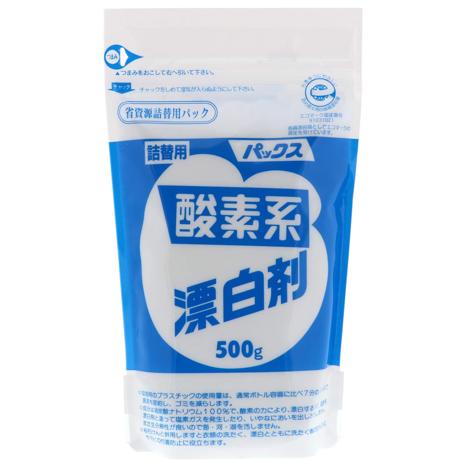 太陽油脂 パックス 酸素系漂白剤 詰替用 500gの商品画像