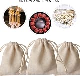 Nuoshen 30 Pcs Hessian Bags 8x10 cm Burlap Drawstring Gift Bags for Jewelry DIY view 6