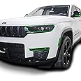 BOGAR TECH DESIGNS Full Headlight Head Light Tint Film Kit Compatible with Jeep Grand Cherokee 2022-2025, Dark Smoke