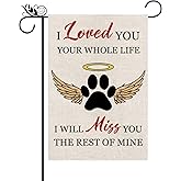 Memorial Garden Flag Vertical Double Sided Dog Paw Outdoor Yard Decoration 12.5 x 18 Inch