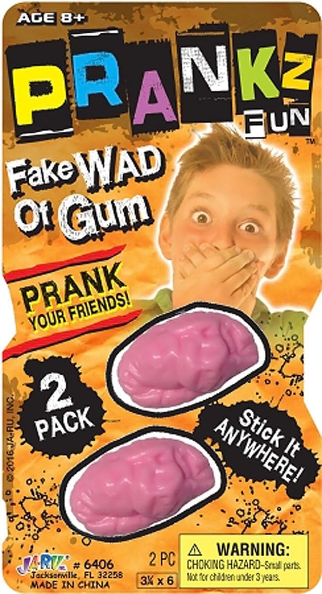 Ja-Ru Prankz Fun Fake Wad Of Gum - 2 Pack