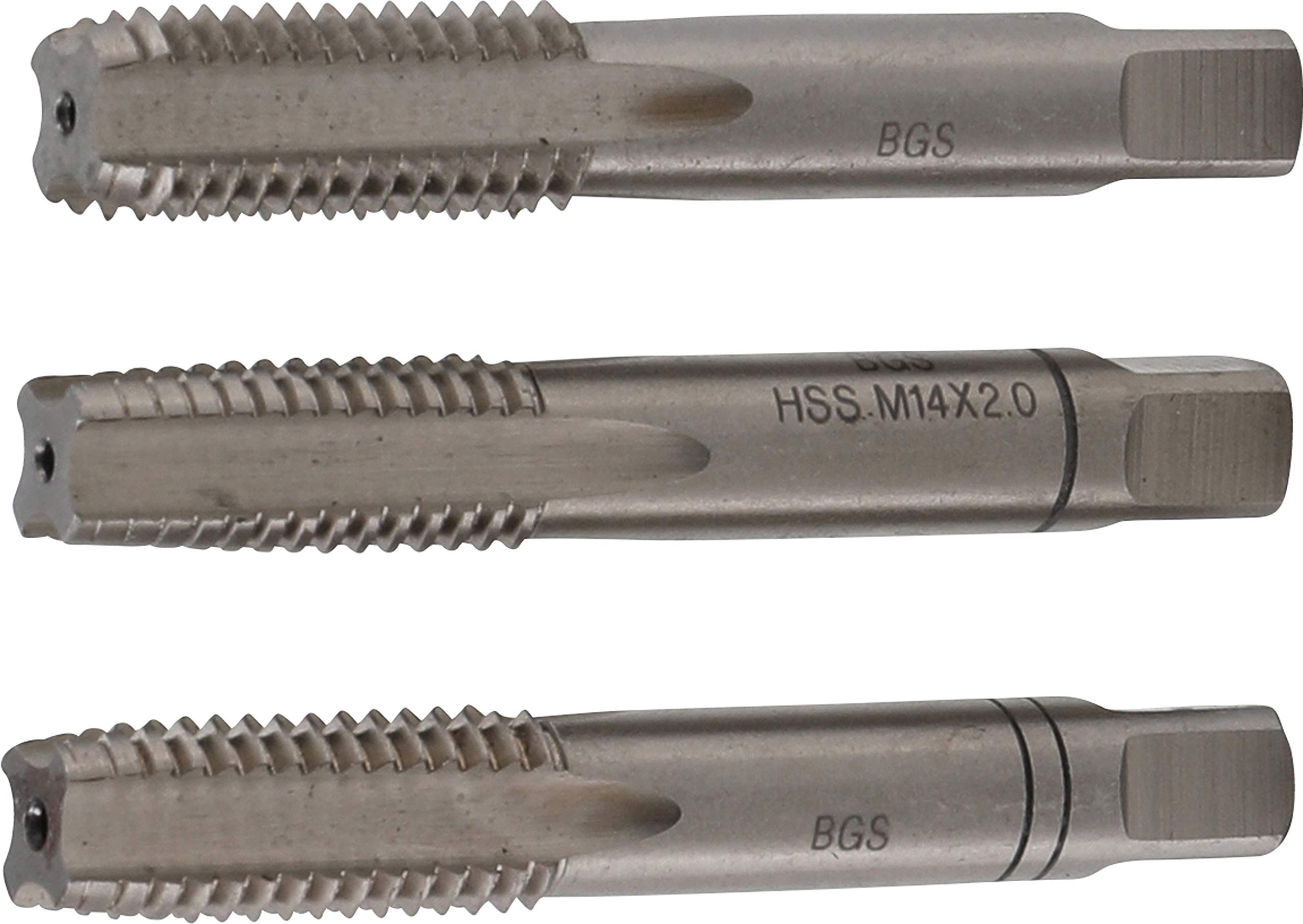 BGS 927 | Tap Set | Starter, Plug, Bottoming Tap | HSS-G | M14 x 2.0 | 3 pcs.