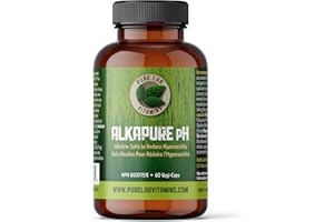 Pure Lab Vitamins - Alkapure pH 60 Vegetarian Caps | Balanced Alkaline Salts Antacid Supplement | Improve Body pH, Digestion 
